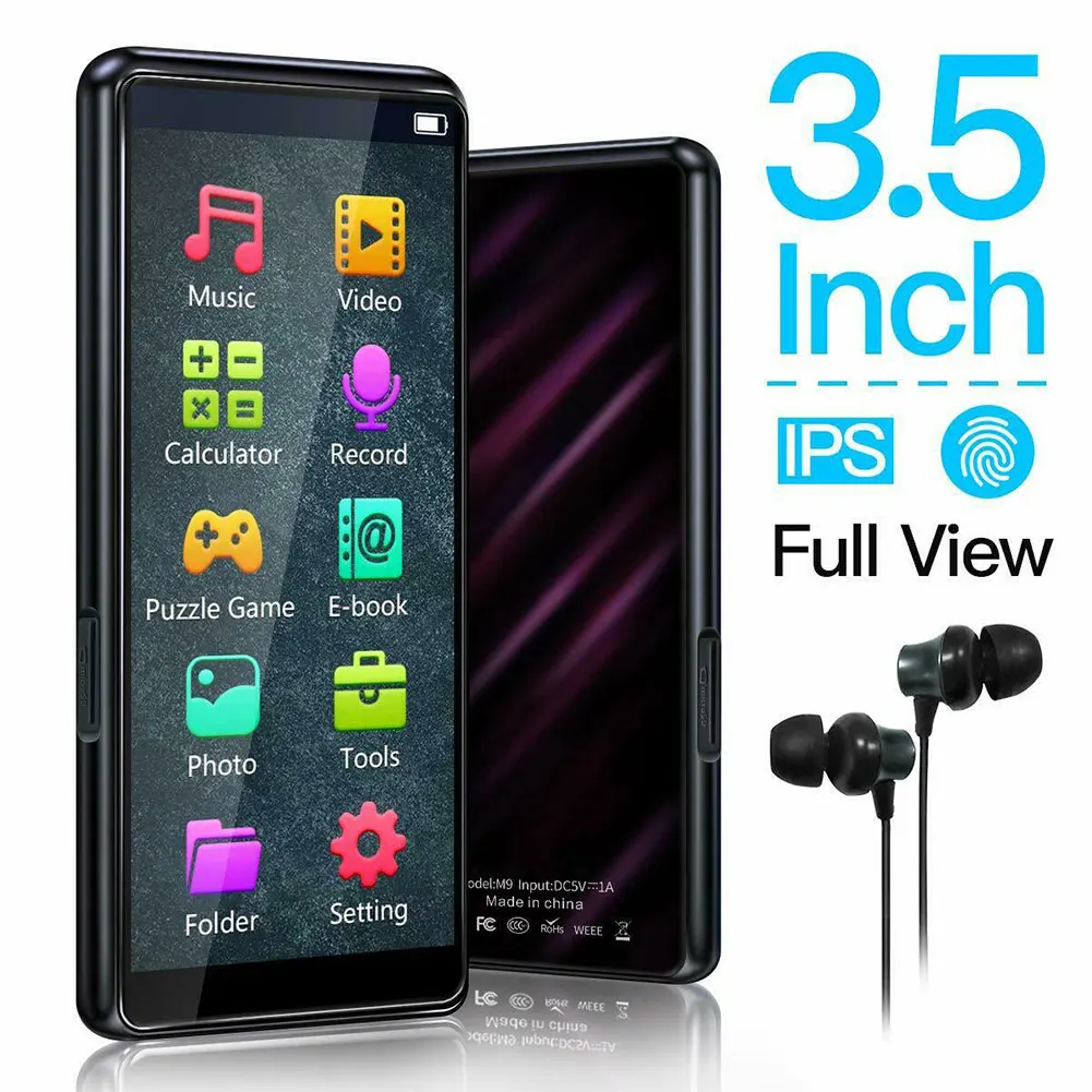 

Learn English Built In Speaker MP4 Player Color Display HIFI Music TF Card Full Touch Screen Bluetooth HD Video Play Portable