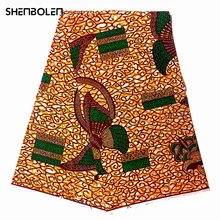 

6Yards Ankara Fabric African Wax Print 100%Cotton Materials Ghana Style Clothes For Batik Pagne African Sewing