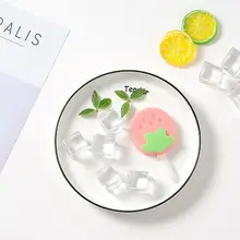 Ice Tray Molds 4 Pack Diy with Lid Popsicle Sticks Milk Ice Cream Mold Reusable Pink Strawberry Rabbit Popsicle Molds Summer zhenxing 4 cup ice pop making molds w sticks translucent white green
