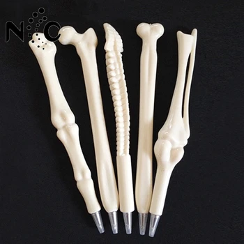

5pcs/bag Newest Strange stationery Creative Ball point Pen Bone Shape Nurse Student Doctor Stationery Gift