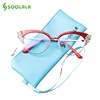 SOOLALA Anti Blue Light Rhinestones Cateye Reading Glasses Women Ladies Eyeglasses Presbyopia Reading Glasses +0.5 to 4.0 ► Photo 1/6