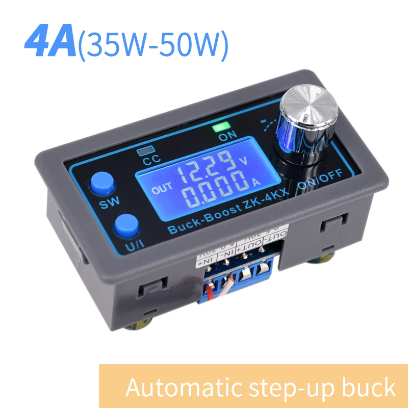 Dc-dc Step-down up Buck Boost Fonte de Alimentação Módulo de Pressão Constante Display Digital Lcd Placa Ajustável Baterias de Carregamento