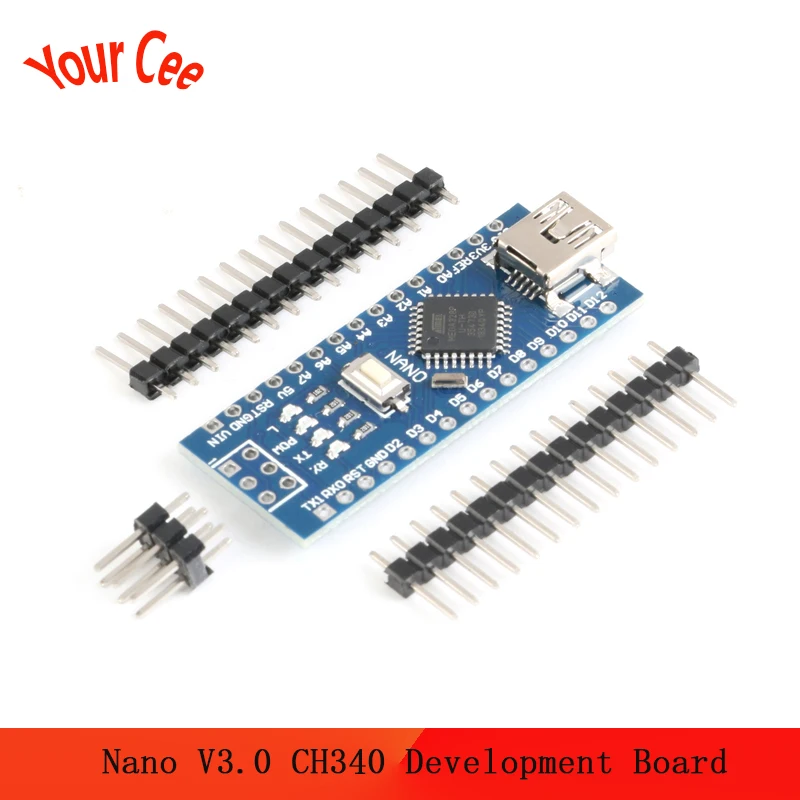 Nano Mini USB плата для разработки V3.0 контроллера ATmega328P CH340G к TTL NANO 3 0 Для Arduino с
