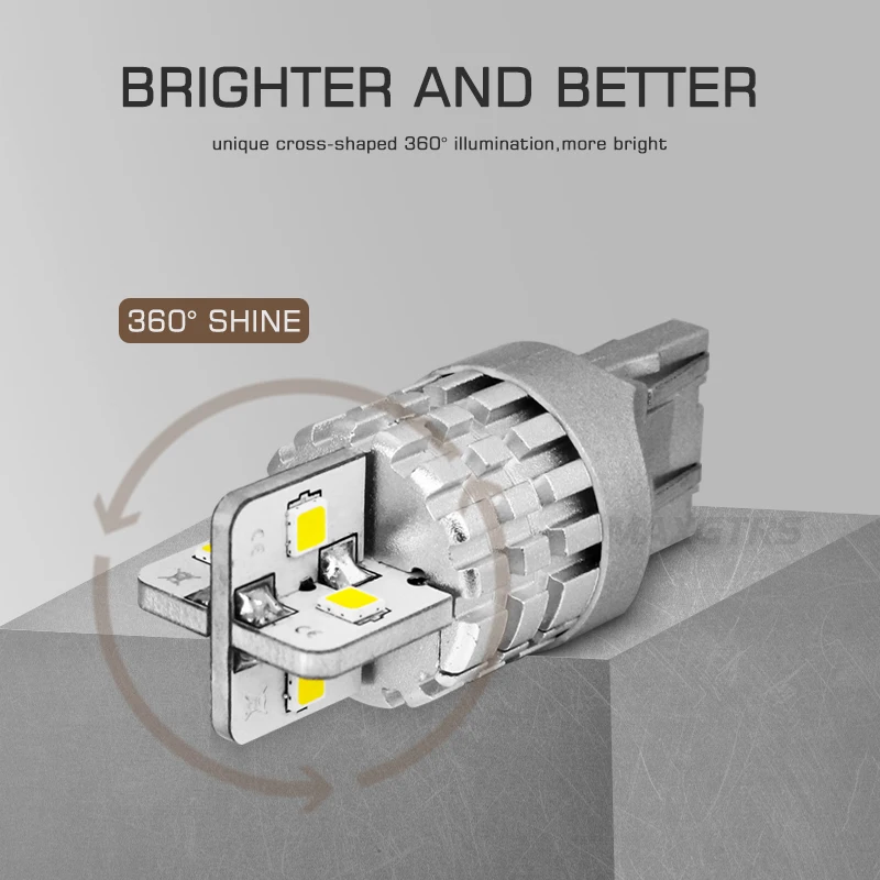 2 шт. T20 светодиодный CANBUS 7443 7440 W21W W21/5 W 3030SMD автоматический светодиодный фонарь заднего хода лампы автомобиля сигнала поворота лампы 6000K белый красный