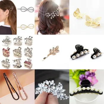 

Fashion Metal Antler Branch Barrettes Bobby Hair Clips Pin Claws Styling Tool Women Girls Gold/Silver Mini Butterfly Hairpin