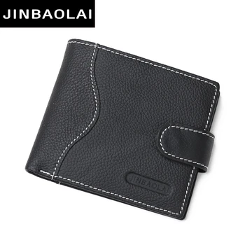 

Brand Wallet Leather Genuine Men Wallet Coin Pocket Zipper Luxury Short Purse Male Purses Card Holder Wallet Money Clip Carteira