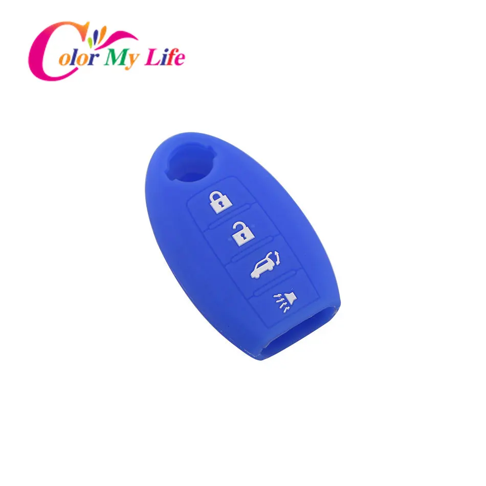 Силиконовый чехол для автомобильного ключа подходит Nissan Qashqai X Trail Juke Maxima Altima Versa