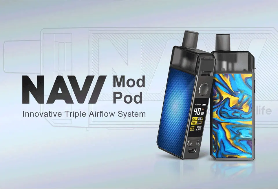 VOOPOO NAVI VAPE Pod Комплект 1500 мАч встроенный аккумулятор 3,8 мл Pod Tank GENE. AI чип 40 Вт Navi Mod электронная сигарета VS Vinci X KIT