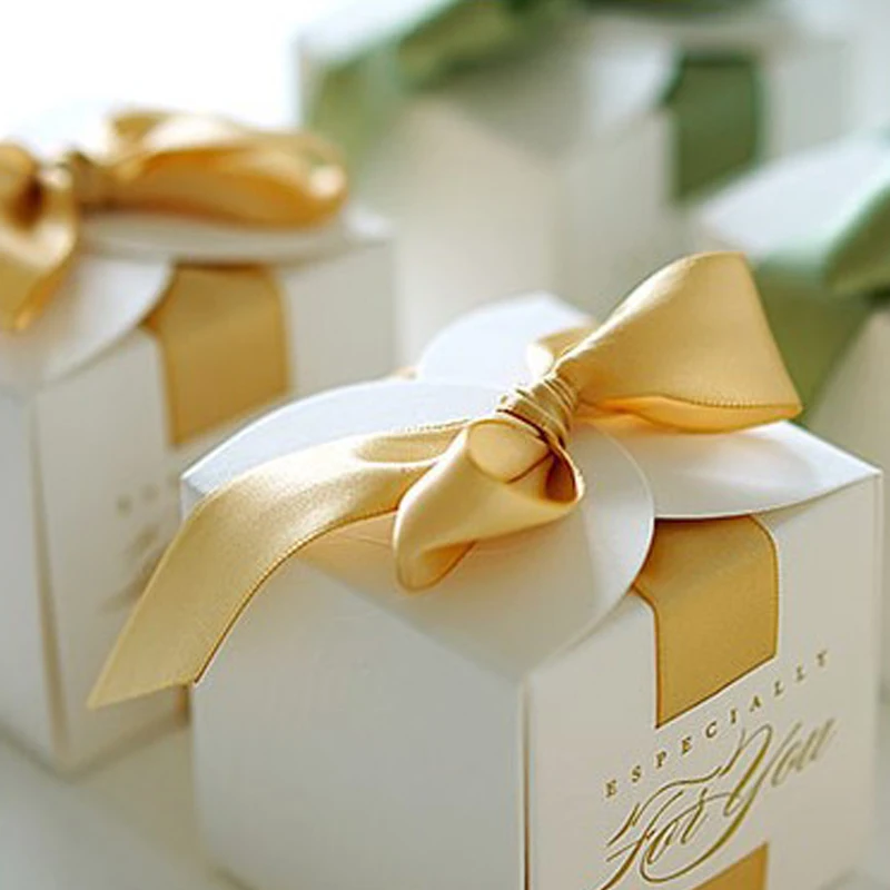 Квадратный Бумага конфеты коробки, свадебные сувениры bonbon Подарочная коробка Упаковка для шоколада, ручная работа подарки сумки вечерние украшения Кахас для подарков