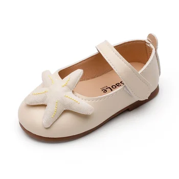 

Children's Flat shoes little girls stars in the sea cute and sweet princess shoes non-slip soft baby toddler shoes Spring new