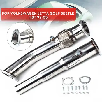 

Stainless Steel Exhaust Muffler Pipe Downpipe for VW Jetta Golf Beetle 1.8T 1999 2000 2001 2002 2003 2004 2005