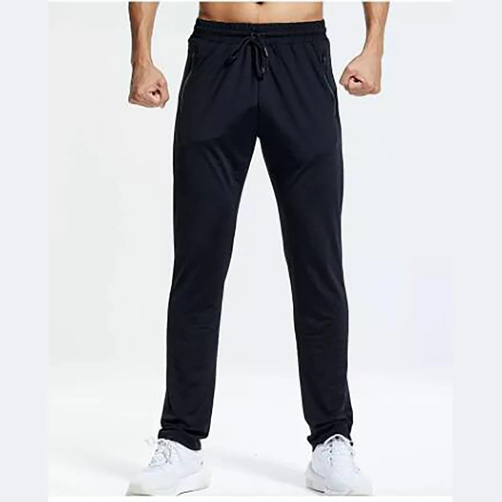 Fashion Summer Linen Pants for Men Ankle Length Sweatpants Thin Plus Size Black Trousers Male Loose Oversize Pants Men Jogger 1