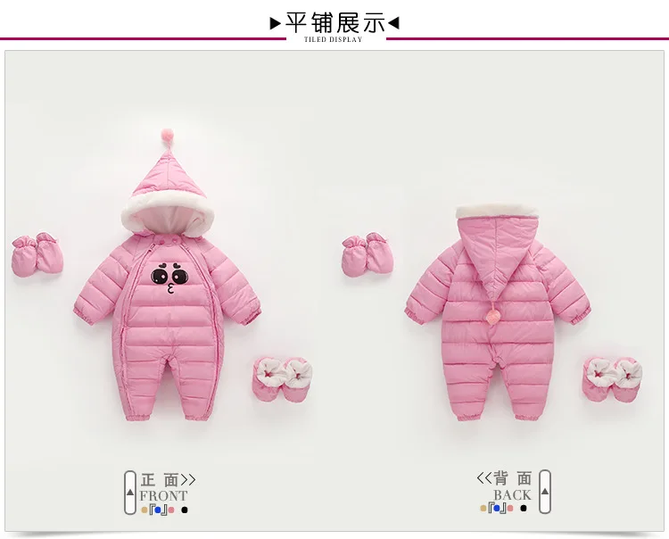 ACE LOVE Baby Footie для зимнего костюма; одежда для малышей на Рождество; зимний комбинезон; Lucky Child