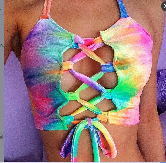 

2018 Sexy Bikini Swimwear Women Push Up Swimsuit Bandage Bikini Brazilian Summer Beach Bathing Suits female Biquini Print Camis