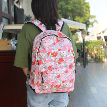 

Melody Pink Oxford Backpacks Rucksacks Cartoon Backpack Casual Student Schoolbags travel Knapsack Unisex New