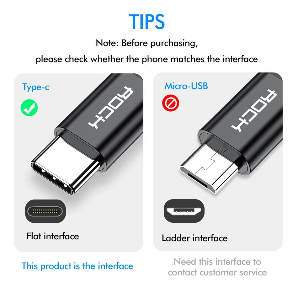 ROCK 3A QC 3,0 usb type C кабель для samsung S10 huawei P30 Pro Xiaomi Быстрая зарядка type-C кабель для зарядного устройства мобильного телефона USB C