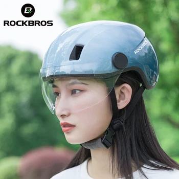 ROCKBROS Fahrradhelm mit Brille UNISEX für MTB, Rennen, MTB, E-Bike, Reiten, Skifahren