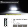 IJDM-luz LED de matrícula completo de xenón blanco para coche, lámpara con forma de número para Volvo S80 XC90 S40 V60 XC60 S60 C70 XC70 V70 ► Foto 3/6