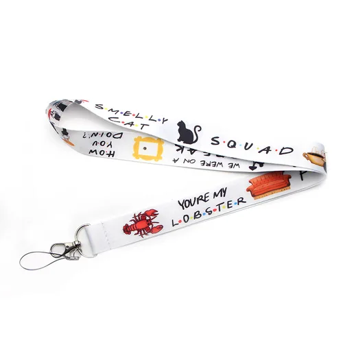 카카오프렌즈 키 체인 친구 TV 쇼 넥 스트랩 Lanyards ID 배지 카드 로프 체인 목걸이 전화 체육관 스트랩 웨빙 목걸이 선물 keyholder 4