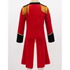 Kids Halloween Long Sleeves Stand Collar Fringes Gold Trimmings Tailcoat Jacket Boys Roleplay Party Ringmaster Circus Costume ► Photo 2/6