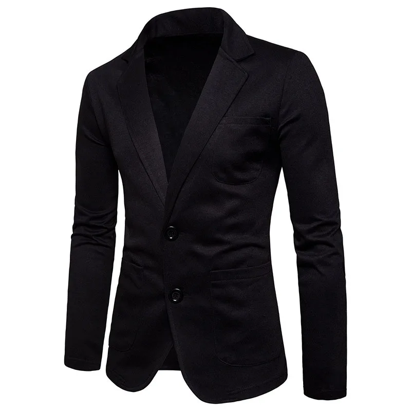 OLOME Fashion Mens Cotton Blazer Autumn New Male Casual Suit Jackets Business 2019 Clothes Solid Slim Fit Clothes Plus Size OLOME Fashion Mens Cotton Blazer Autumn New Male Casual Suit Jackets Business 2019 Clothes Solid Slim Fit Clothes Plus Size