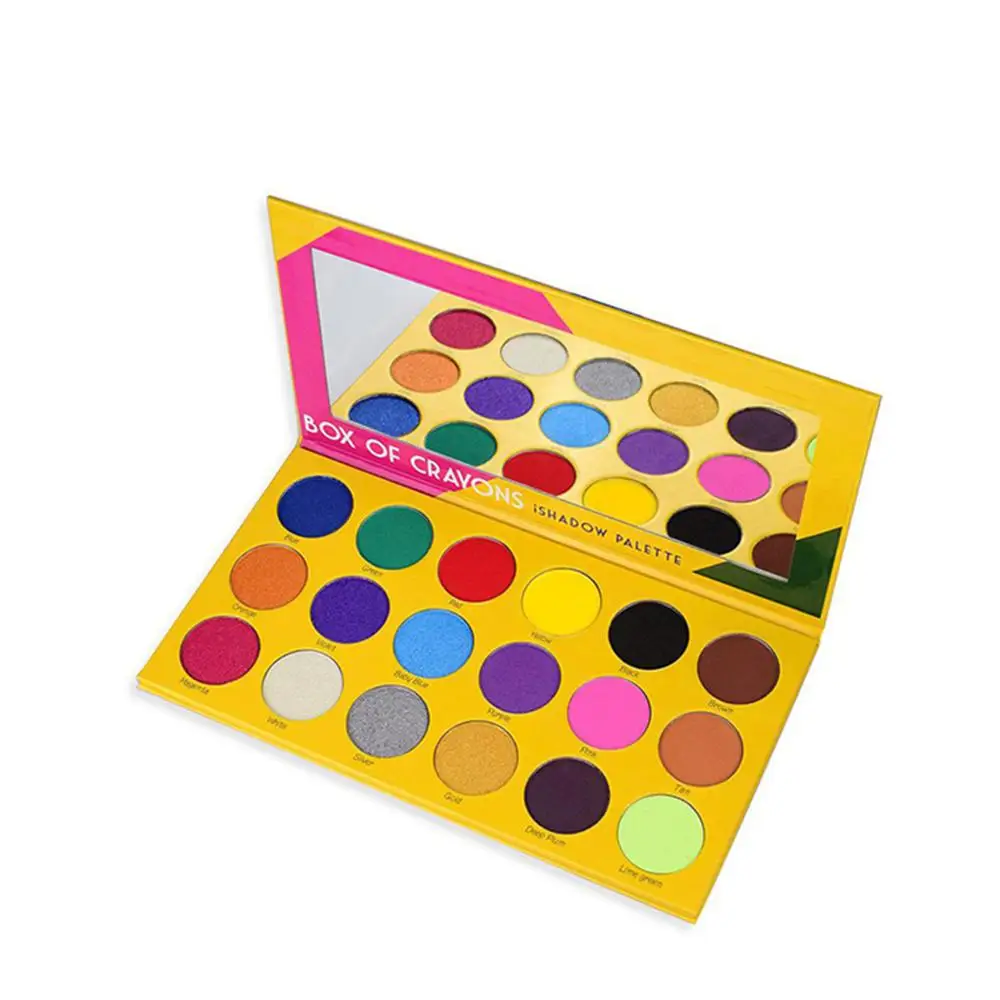 

Makeup eyeshadow palette Box of crayons ishadow 18 colors crayola waterproof Shimmer and Matte eyeshadow