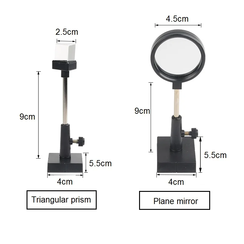 Physical Optics Experiment Set Convex Lens Concave Lens Triangular Prism Plane Mirror Convex Mirror Concave Mirror Optical Lens