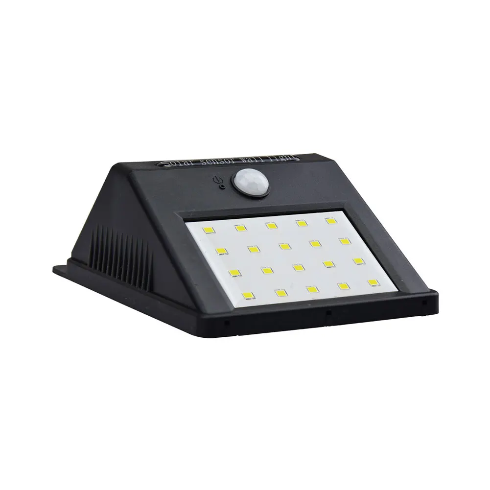 White Solar Power LED Light 3.7V/800mAh Motion Security Sensor Outdoor Lighting SMD 2835 Lamp PIR Yard Path Wall Waterproof