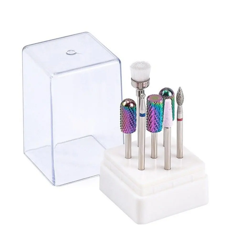 

Nail Tools High-End Boxed Nail Head Set 7Pcs Set Of Nails Selected Grinding Head Beauty Manicure Tools