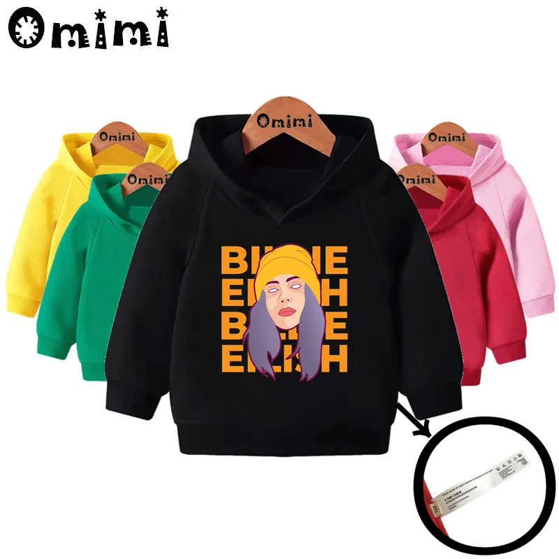 

Kids Billie Eilish Print Sweatshirts Children Casual Hooded Hoodies Baby Pullover Tops Toddler Girls Boys Autumn Clothes,KMT4569