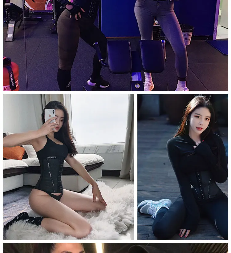 Cherryfulever Европа и Америка спортивный корсет женский лист с перфорацией красный фитнес пояс на живот удерживающий корсет поддержка талии