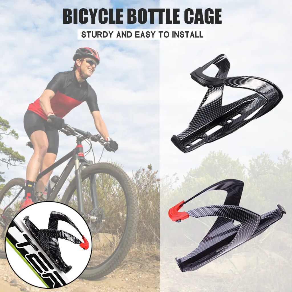 PORTEBAGAGES,BPorte bouteille de vélo en Fiber de carbone, porte bouteille, porte bouteille