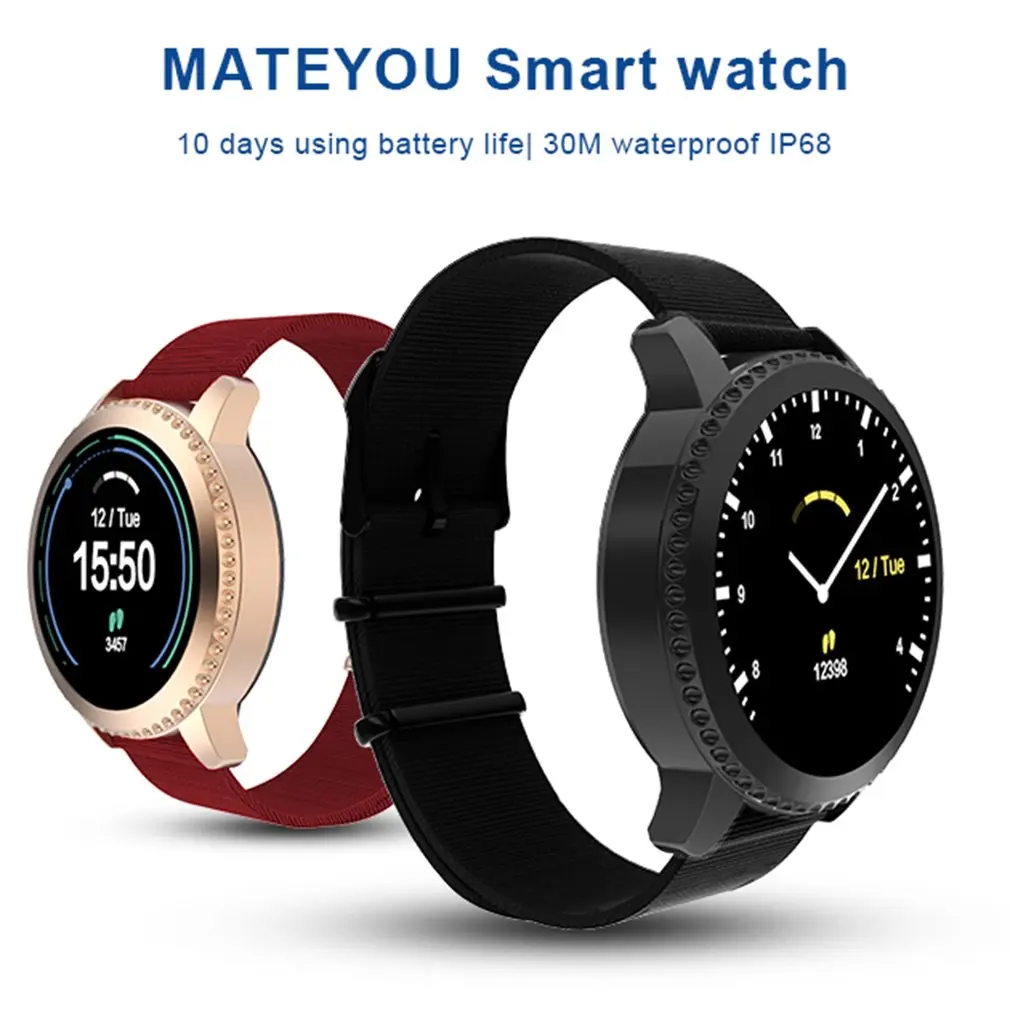 Waterproof Mate5 Smart Watch 1.22Inch Racket Screen Round Screen Smart Bracelet Ip68 Waterproof Usb Charging Smart Watch Waterproof Mate5 Smart Watch 1.22Inch Racket Screen Round Screen Smart Bracelet Ip68 Waterproof Usb Charging Smart Watch