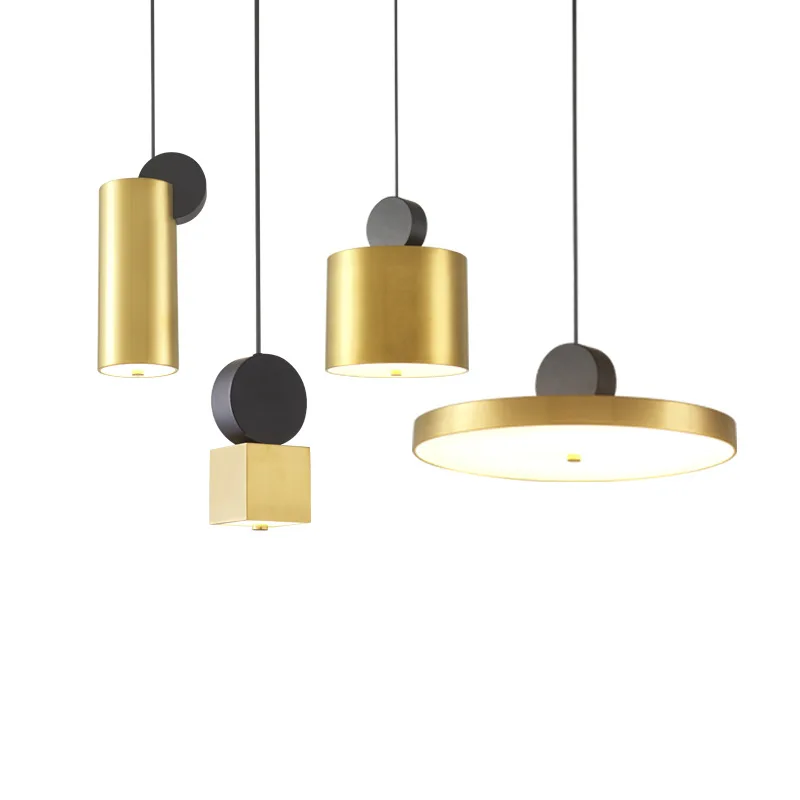 

LukLoy Modern Mini Ceiling Pendant Copper Effect Pendant Light LED Pendant Lamp for Dining Table Kitchen Island Bedroom Lobby