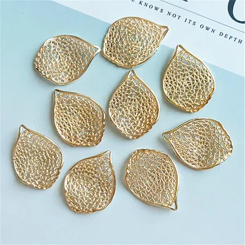 

Korean Gold Leaf Pendant Alloy Accessories For DIY Hand Hair Jewelry Making Findings Diy Accessories Wholesale Supply