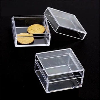 

20pcs Clear PVC Square Gift Box Favor Candy Packing Souvenir Box Transparent Chocolate Box Wedding Party Supply sweet box