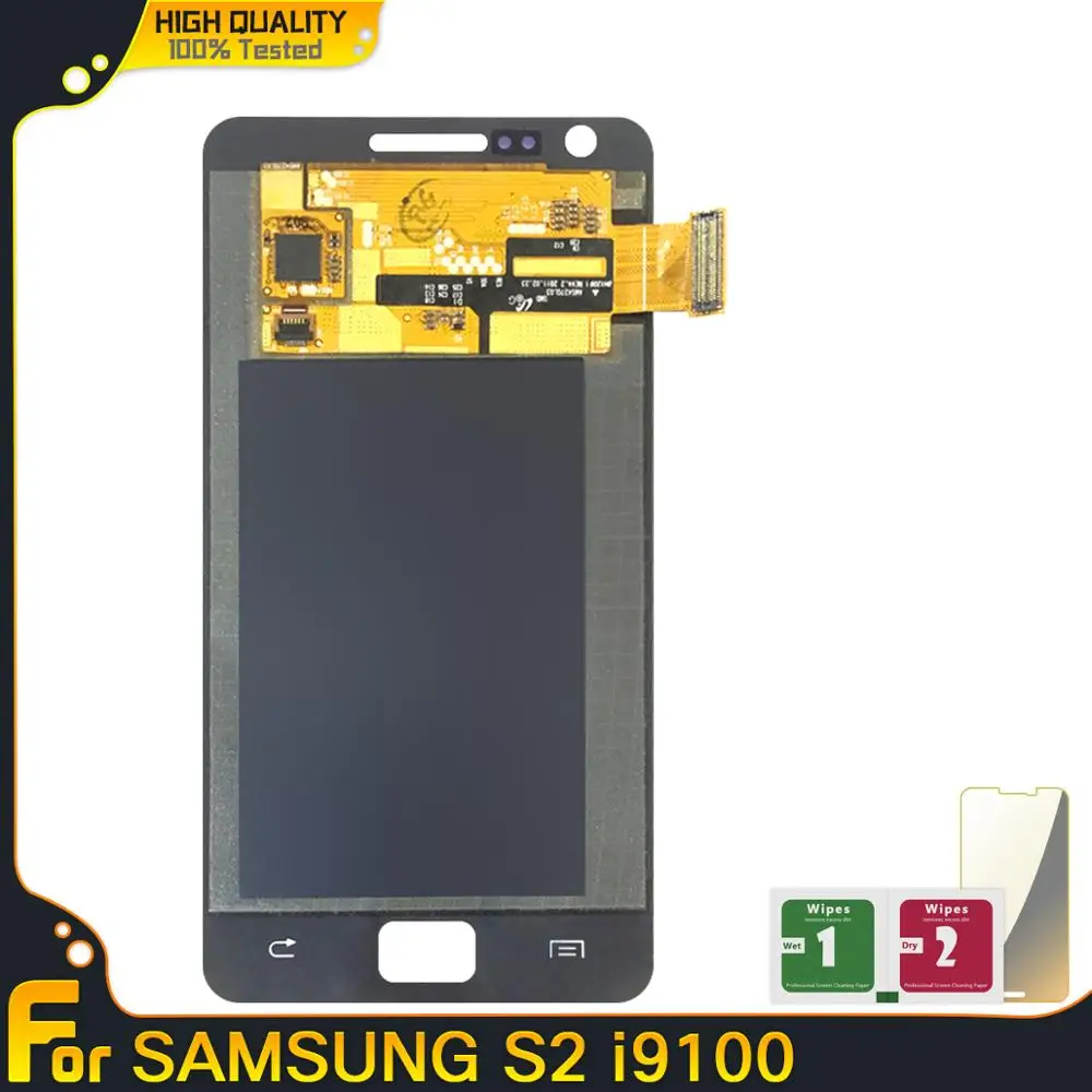 Новые ЖК-дисплеи AMOLED для Samsung Galaxy S2 I9100 SII i9100 ЖК-дисплей с сенсорным дигитайзером в