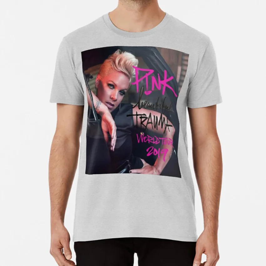 Розовая Красивая травма WORLD TOUR MERCH футболка розовая красота месть художника