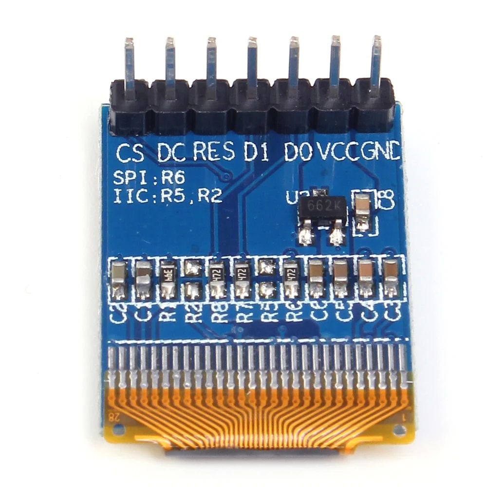 Белый 0,66 дюймовый OLED дисплей модуль 64x48 0,6" ЖК-экран SPI для Arduino AVR STM32