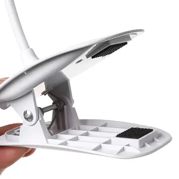 

USB Rechargeable LED Table Lamp Flexible Desk Clip Light Touch Switch Reading Nightlight Eye Protection