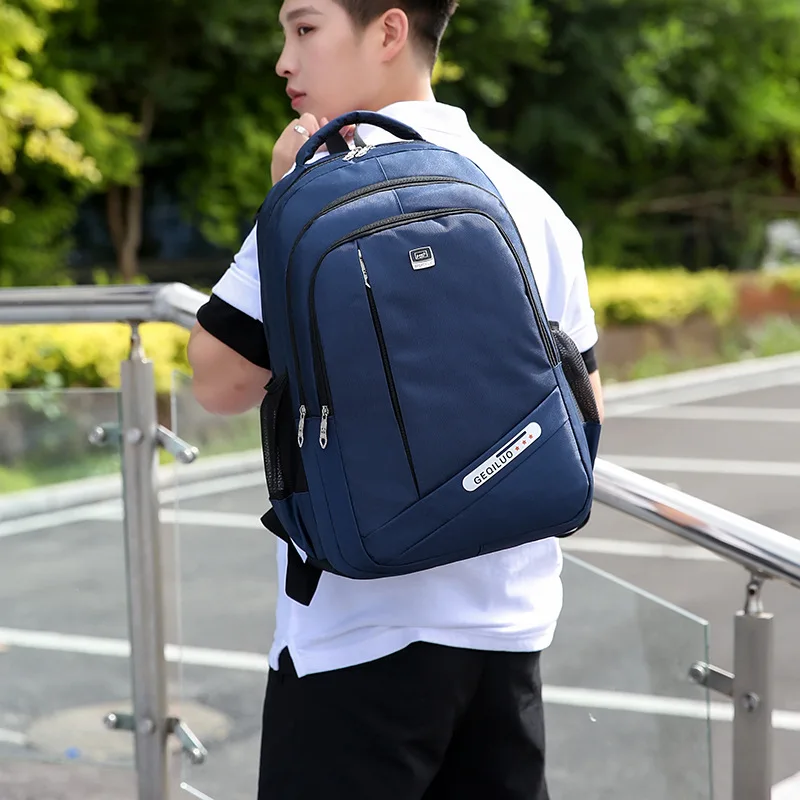 

Double-shoulder computer bag Men's backpack High school junior high school students'schoolbag Large capacity computer leisure