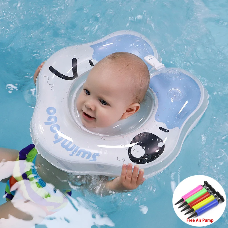 Círculo hinchable anillo para nadar para cuello, accesorios de natación infantil, anillo de tubo para bebé, flotador de cuello de seguridad, baño circular