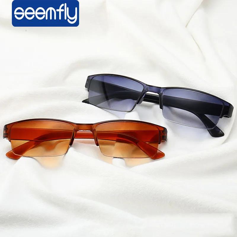 Reading Glasses Ultralight HD Optical Women Half-frame Presbyopic Men Eyewear Diopter +1 1.5 2 2.5 3 +3.5