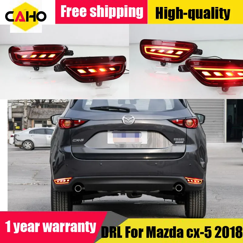 2 предмета в комплекте для Mazda CX-5 CX5 2017 2018 2019 светодиодный задний отражатель задняя
