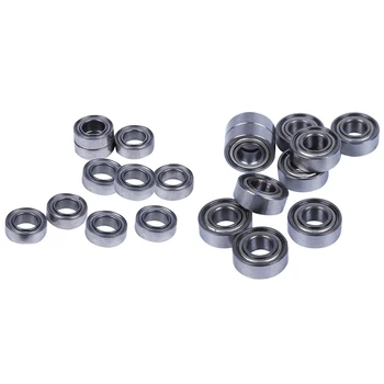 

10Pcs Miniature Sealed Metal Shielded Metric Radial Ball Bearing Model: MR115 ZZ 5X11X 4MM & 10Pcs MR95-ZZ 5X9Xm