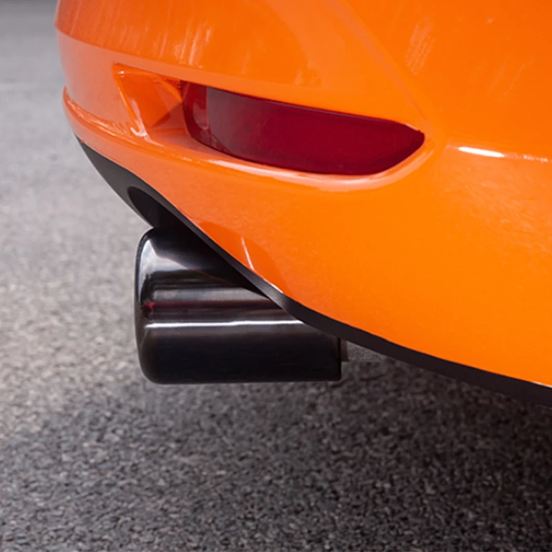 2 шт. автомобильный глушитель наконечник накладка модифицированный автомобиль задний хвост горла лайнер для Mazda 3 BP-настоящее время задний наконечник горла внешний