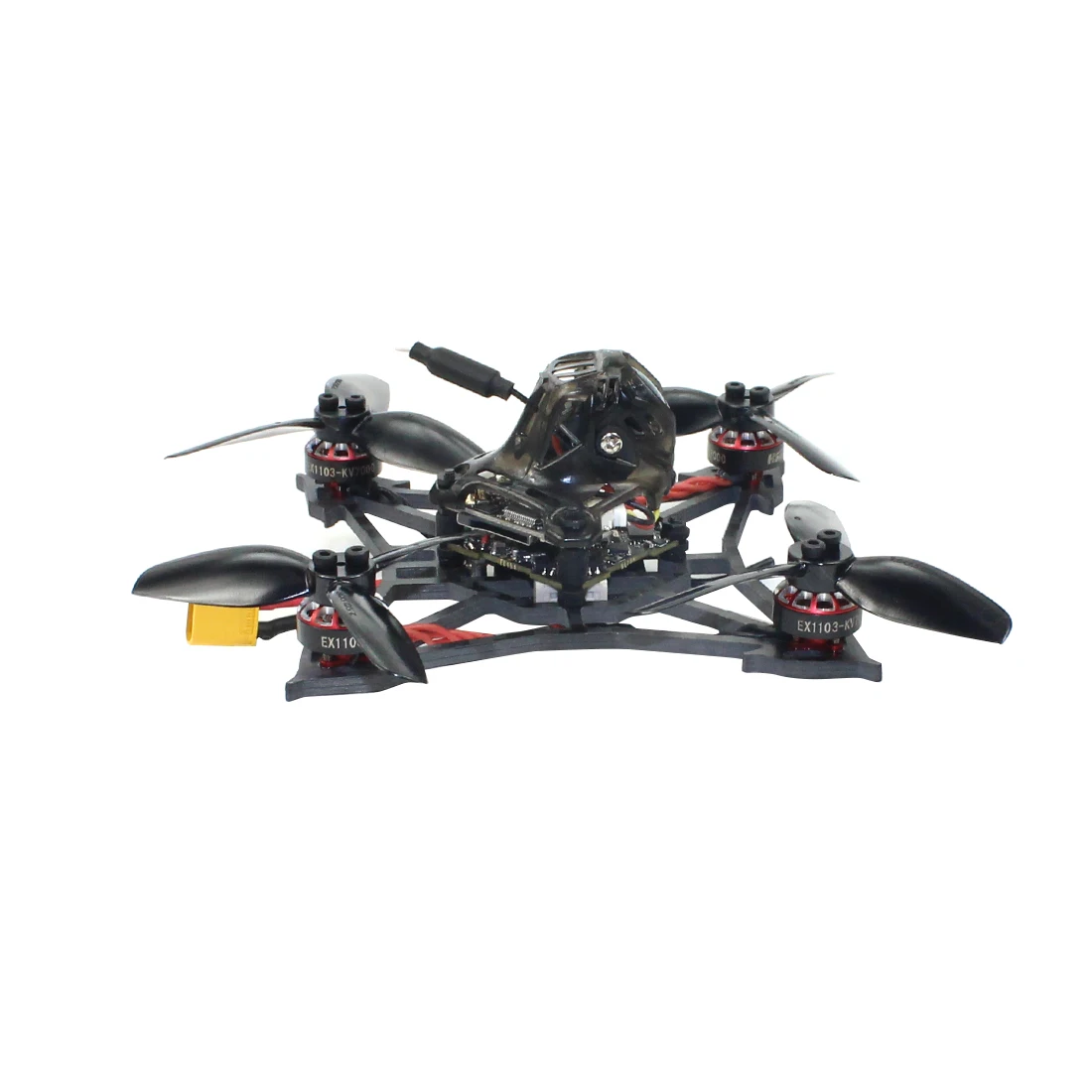 Happymodel Larva X 2-3S 2,5 дюймов бесщеточный FPV гоночный Дрон RTF 100 мм Колесная база Crazybee F4 PRO V3.0 AIO детали контроллера полета