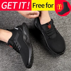 Enhanced Indestructible Steel Toe Work Sneakers for Men - Puncture - Proof, Fashionable Safety Footwear (D6007 Work Shoes)