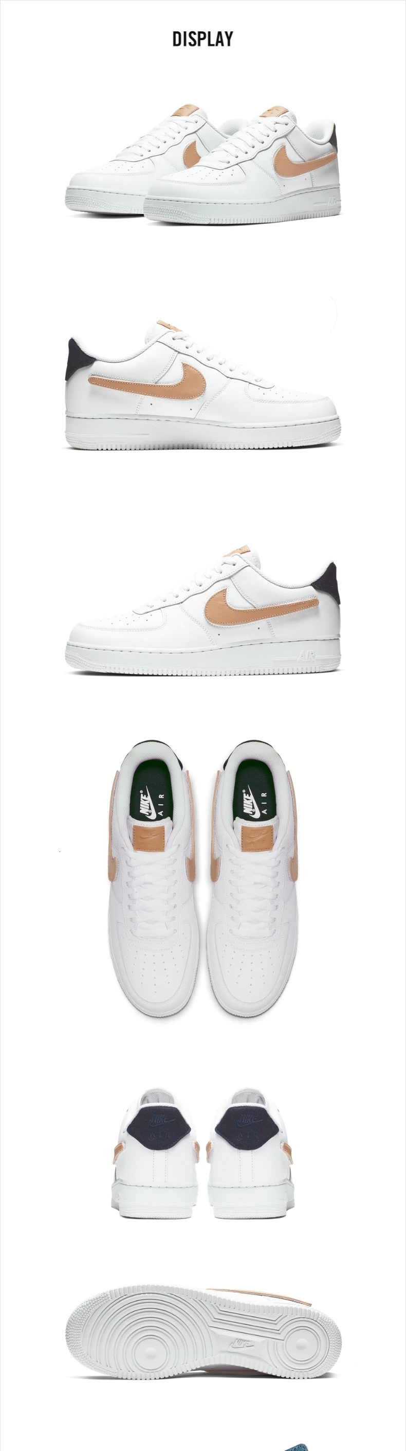 Nike Air Force 1 '07 3 Мужская обувь для скейтбординга оригинальные износостойкие уличные спортивные кроссовки# CT2253