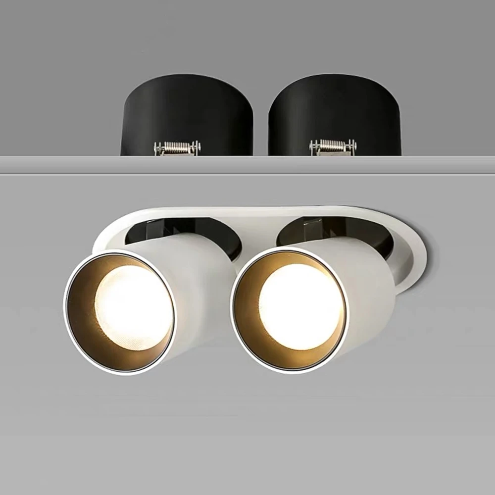 Led Ceiling Downlight Adjustable 360 degrees Nordic Spot light 12W 10W AC110V 220V Recessed Led Bulb Bedroom Kitchen Indoor lamp